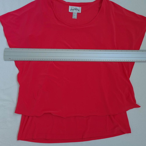 Joseph Ribkoff blouse size L 40 red like new