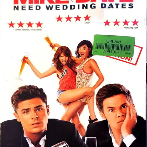 Mike and Dave Need Wedding Dates DVD new, comedy with English subtitles
