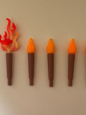 Playmobil μέρη σαν καινούργια, πακέτο πέντε δαυλοί
