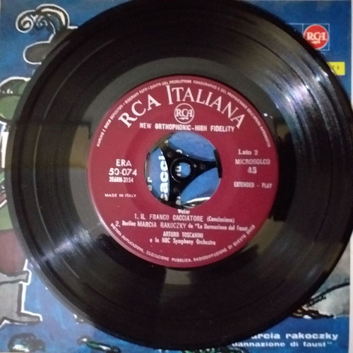 Classical 45 RPM collectible records used, set of 3