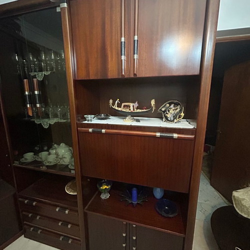 Two-piece brown living room unit like new