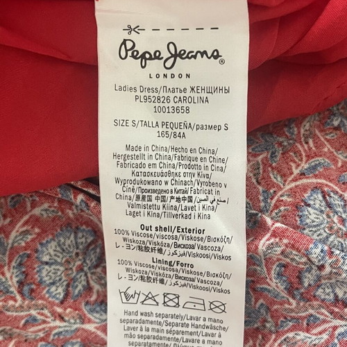 Pepe Jeans Carolina dress like new, mini floral print, size S
