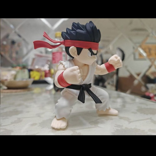 Chibi Street Fighter Ryu figure, 18cm height