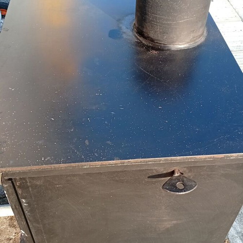 Wood Boiler Stove with Stainless Steel Insulated Chimneys used