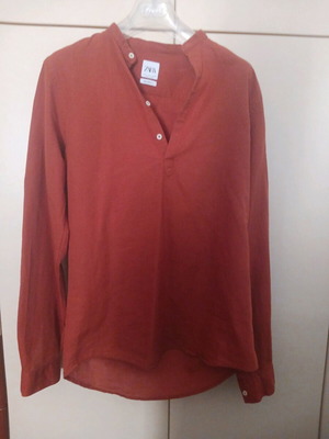 Zara blouse shirt like new, brown, size S