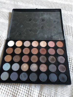 Morphe 35K Smokey Neutrals eyeshadow palette used, lightly used