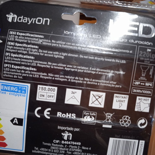 Led bulbs new, pack of 3