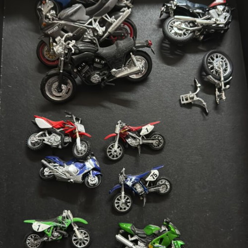 Motorcycle models 1/12 and 1/36 scale