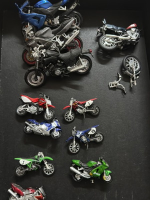 Motorcycle models 1/12 and 1/36 scale