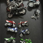 Motorcycle models 1/12 and 1/36 scale