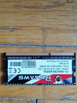G.Skill Ripjaws 8GB DDR3L 1600MHz laptop RAM μεταχειρισμένο