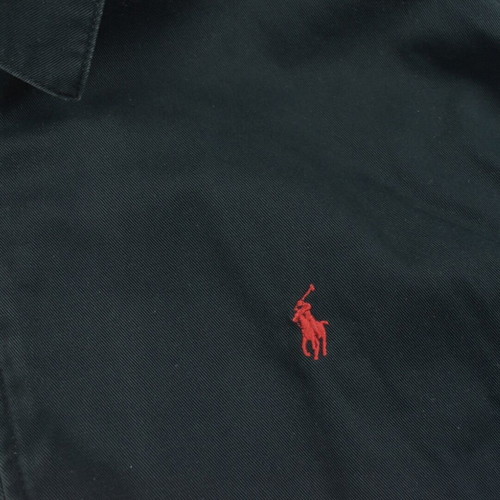 Polo Ralph Lauren Bayport Harrington Jacket black tartan lined, used, XL