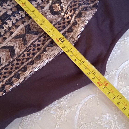 Dress Italian made with sequins, used, size small