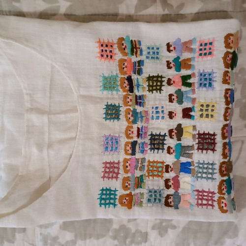 Handmade white blouse like new, size S/M