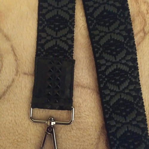 Bag strap new, adjustable, black and gray