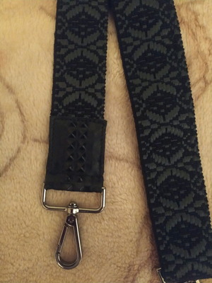 Bag strap new, adjustable, black and gray
