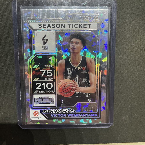 Victor Wembanyama Panini 2025-26 Contenders EuroLeague Season Ticket Card new
