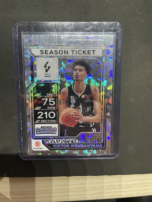 Victor Wembanyama Panini 2025-26 Contenders EuroLeague Season Ticket Card new