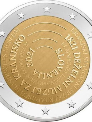 Σλοβενία 2 ευρώ 2021 νόμισμα καινούργιο UNC