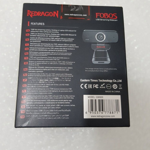 Redragon Fobos GW600 webcam new, 720p, USB 2.0