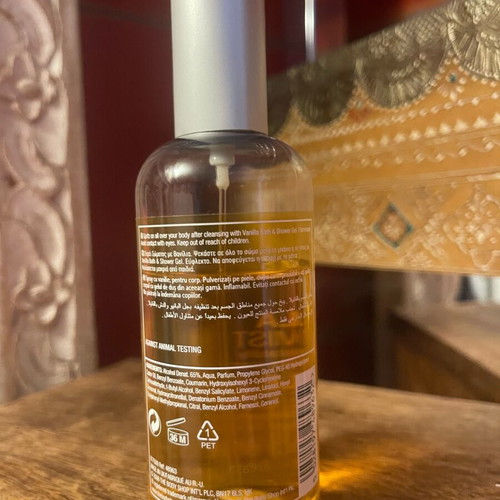 Body Shop Vanilla Body Mist 100 ml used, discontinued