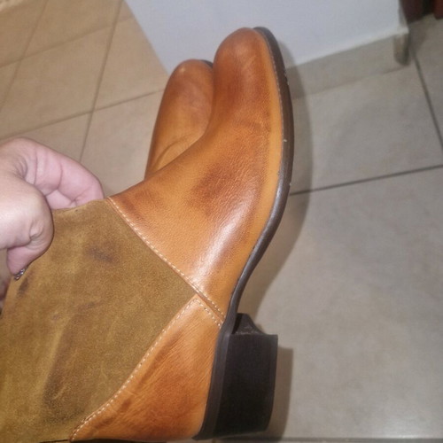 Brown suede boots size 37 like new