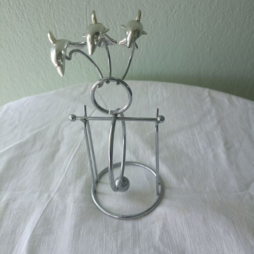 Table decor with 3 dolphins used