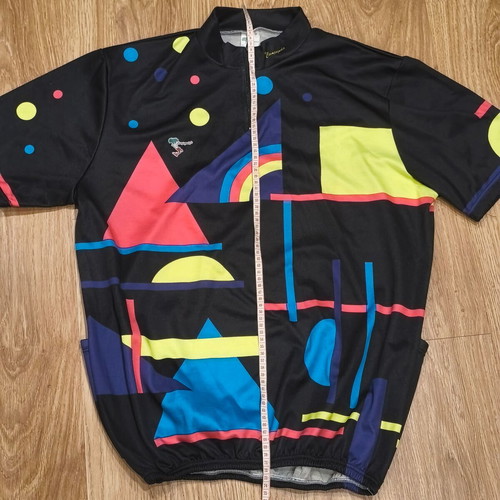 Vintage Campagnola cycling jersey short sleeve geometric size 8, like new