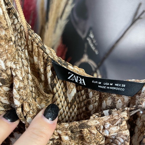 Zara top no M με ανοιχτούς ώμους σαν καινούργιο, πολύχρωμο