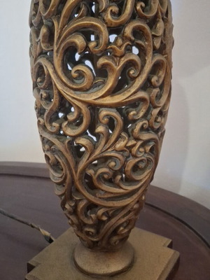 Large table lamp used