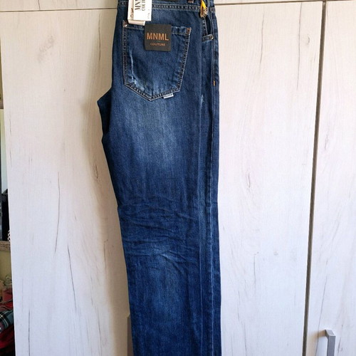 MNML men's slim fit jeans new, size 33, blue