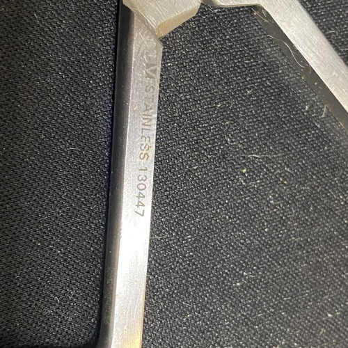 Professional surgical veterinary scissors used, stainless steel 130447