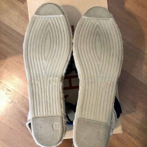 Chipie Blue Sequin Espadrilles Size EU 39 Like New with Box