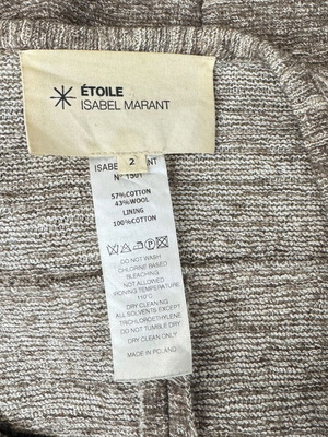 Isabel Marant Etoile плетено яке памук и вълна като ново