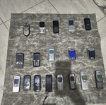 Old collectible mobile phones used, unknown functionality