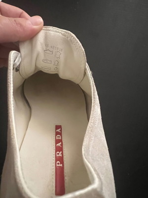 Prada casual παπούτσια από σουέντ μεταχειρισμένα, μπεζ, μέγεθος 43.5