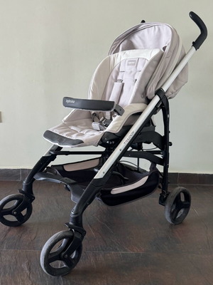 Inglesina Trilogy stroller used, white and gray