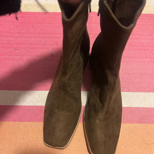 Corina ankle boots like new, suede type, size 38, beige brown