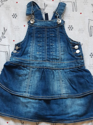 United Colors of Benetton baby denim dress used for 12-18 months