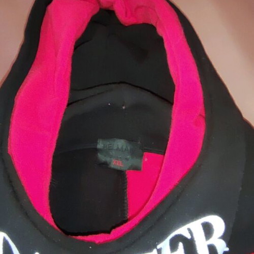 Men's sweatshirt like new, size XXL, black and red