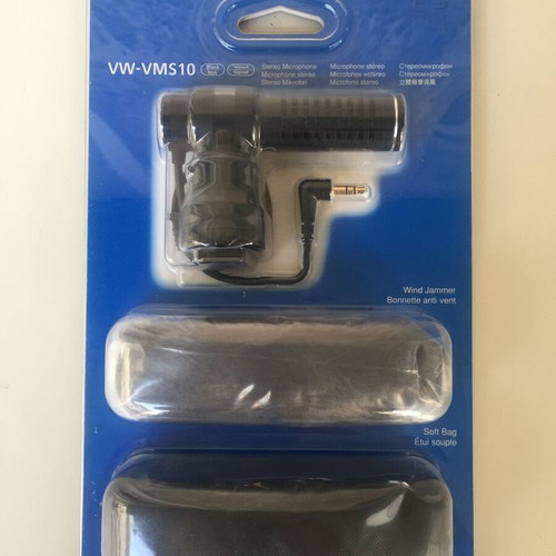 Panasonic VW-VMS10E Stereo Condenser Microphone 3.5mm Shock Mounted New