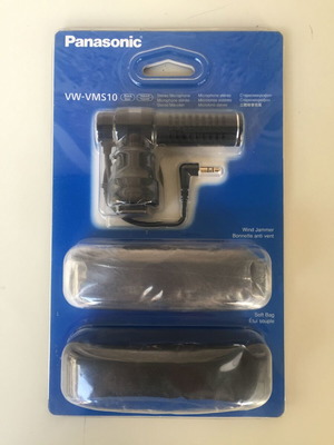 Panasonic VW-VMS10E Στερεοφωνικό Πυκνωτικό Μικρόφωνο 3.5mm Shock Mounted Καινούργιο