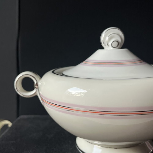 Vintage Porcelain Sugar Bowl Pirkenhammer like new, Art Deco style