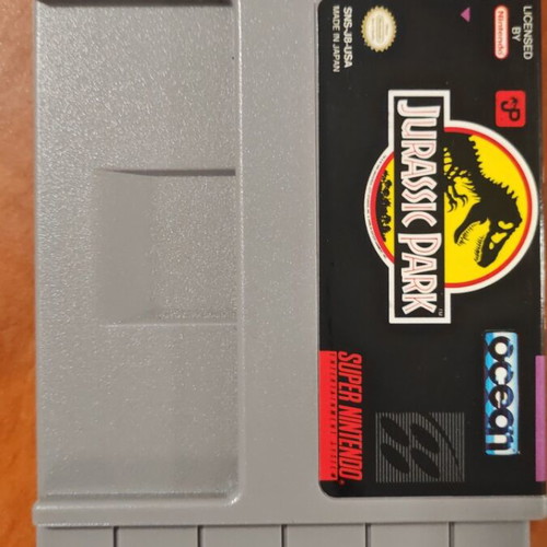 Super Nintendo Jurassic Park game used, PAL edition