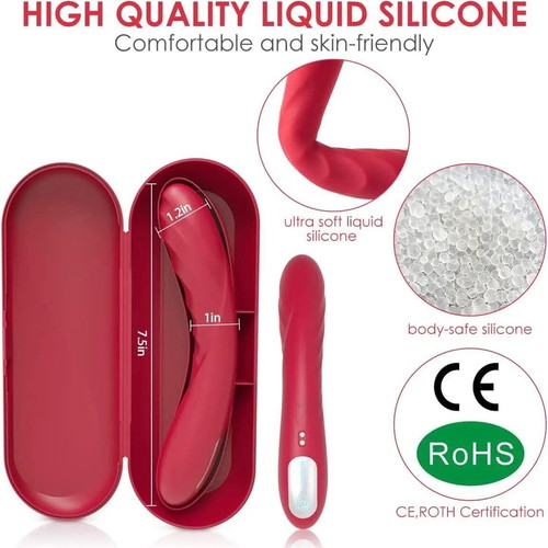 Vibrator new, red with 10 vibration modes - € 40,00
