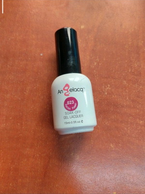 Semi-permanent nail polish used, over half quantity