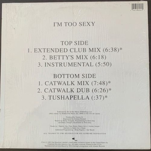 Right Said Fred I'm Too Sexy LP μεταχειρισμένο, πρώτη κυκλοφορία 1991