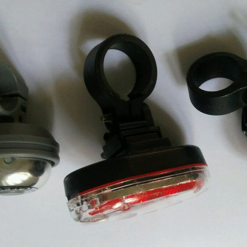 Bicycle accessories like new with lights, bell, and wireless computer