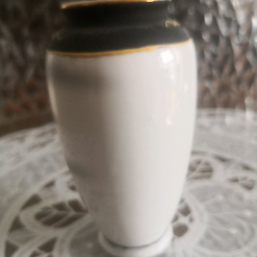 Porcelain vase used, small handmade Satsuma