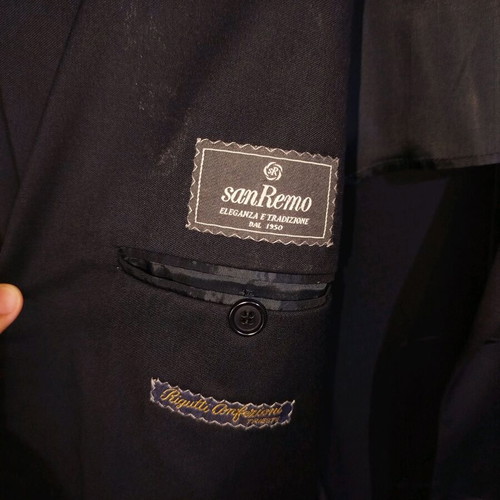 San remo dark blue jacket like new, size L